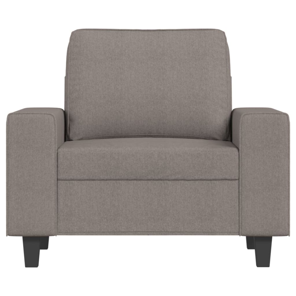 Fauteuil met voetenbank 60 cm stof taupe is nu te koop bij PeponiXL, paradijselijk wonen!