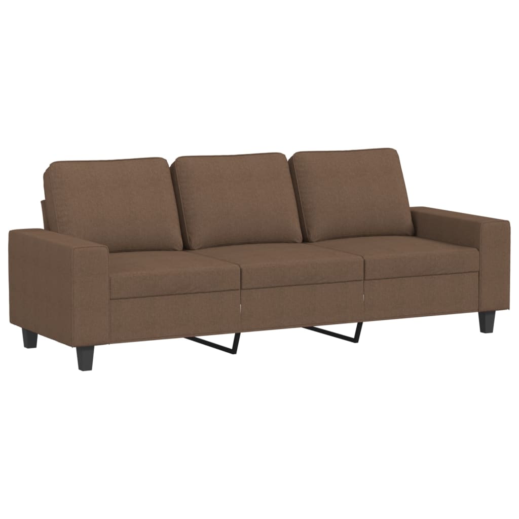 Driezitsbank met voetenbank 180 cm stof bruin is nu te koop bij PeponiXL, paradijselijk wonen!