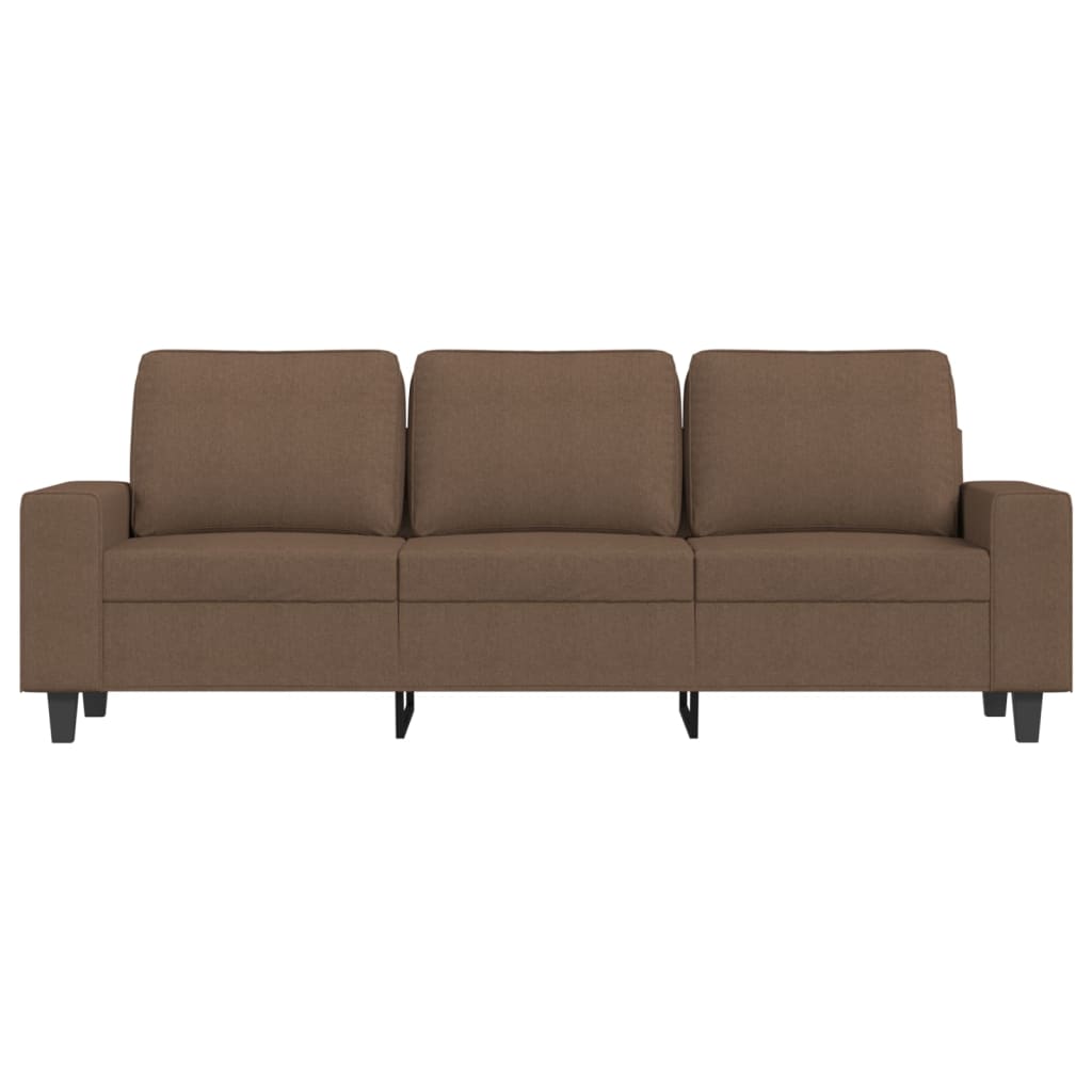 Driezitsbank met voetenbank 180 cm stof bruin is nu te koop bij PeponiXL, paradijselijk wonen!