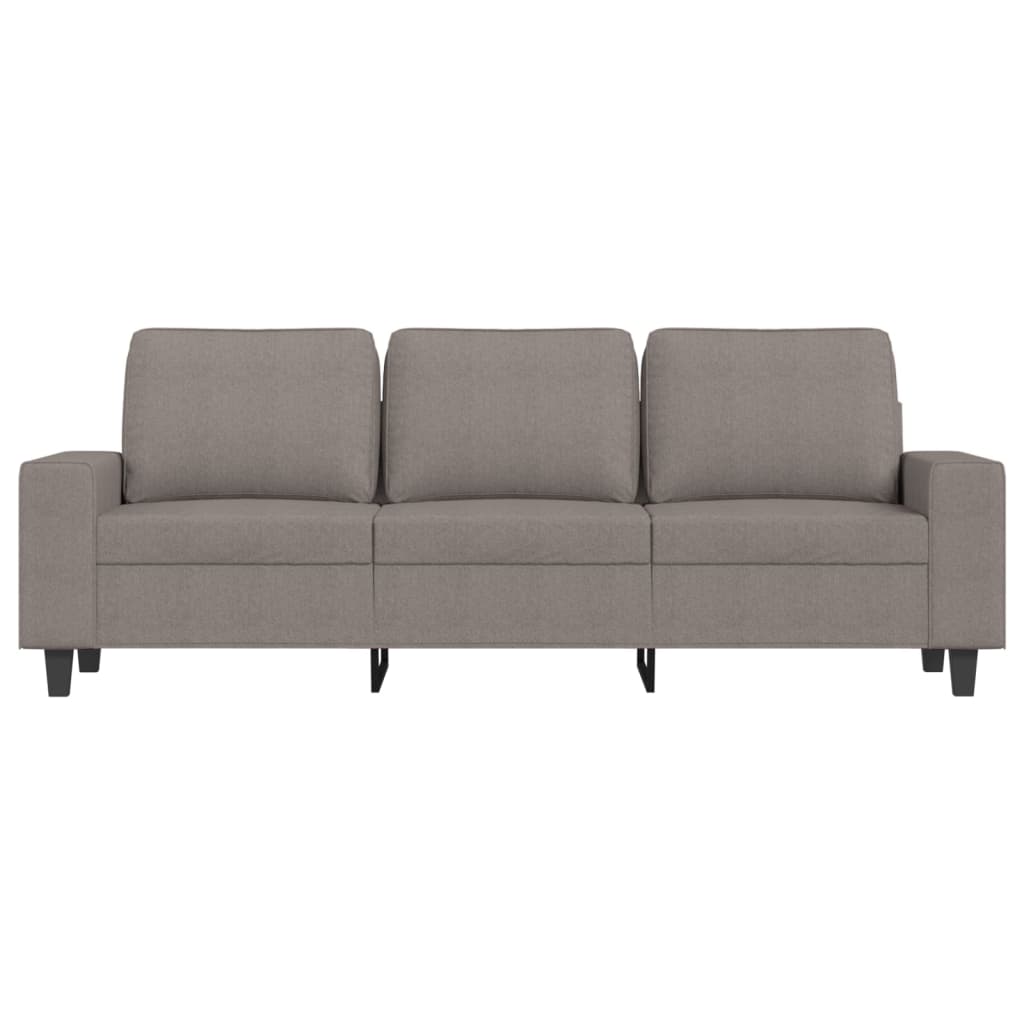 Driezitsbank met voetenbank 180 cm stof taupe is nu te koop bij PeponiXL, paradijselijk wonen!