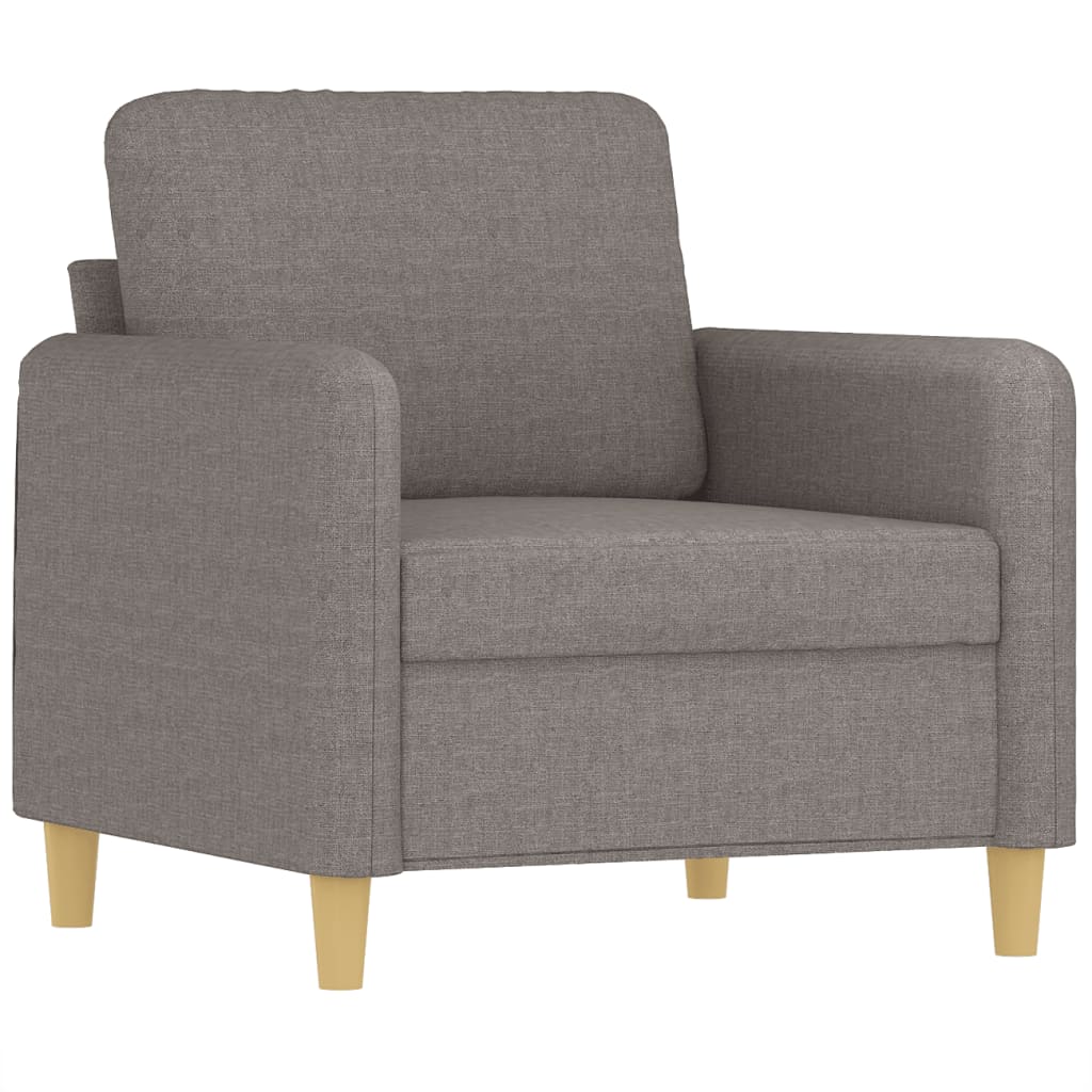 Fauteuil met voetenbank 60 cm stof taupe is nu te koop bij PeponiXL, paradijselijk wonen!