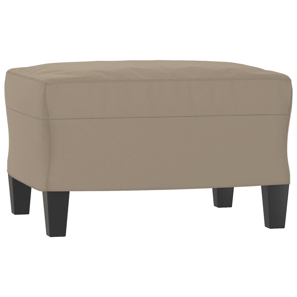 Fauteuil met voetenbank 60 cm microvezelstof taupe is nu te koop bij PeponiXL, paradijselijk wonen!