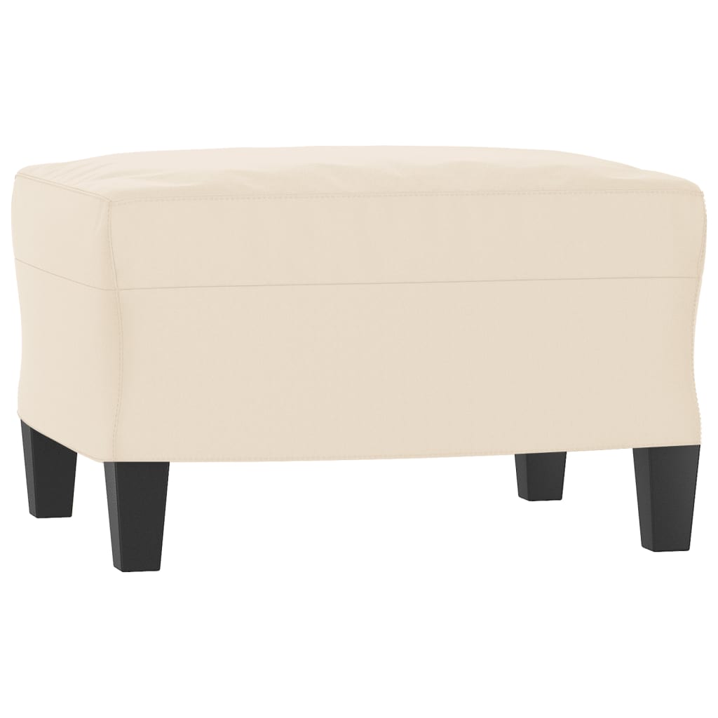Driezitsbank met voetenbank 180 cm microvezelstof beige is nu te koop bij PeponiXL, paradijselijk wonen!
