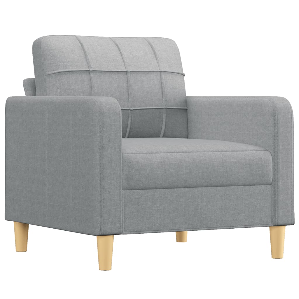 4-delige Loungeset met kussens stof lichtgrijs is nu te koop bij PeponiXL, paradijselijk wonen!
