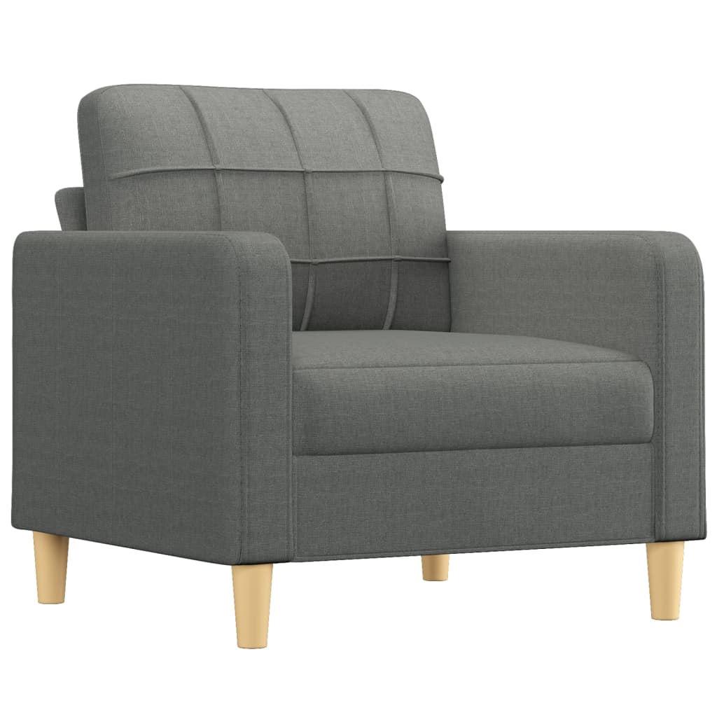 4-delige Loungeset met kussens stof donkergrijs is nu te koop bij PeponiXL, paradijselijk wonen!