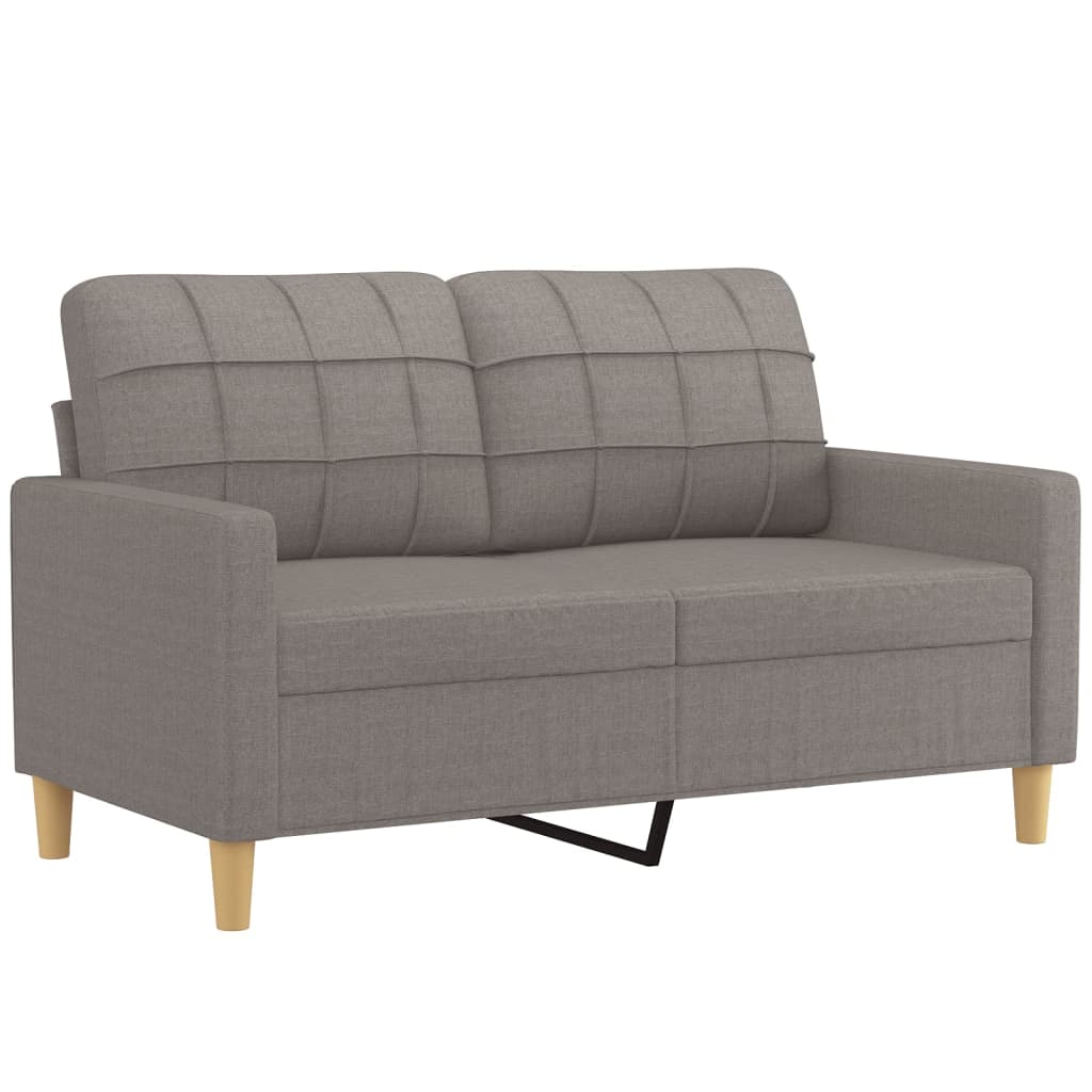 4-delige Loungeset met kussens stof taupe is nu te koop bij PeponiXL, paradijselijk wonen!