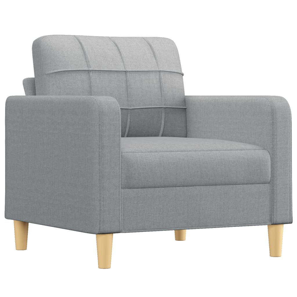 3-delige Loungeset met kussens stof lichtgrijs is nu te koop bij PeponiXL, paradijselijk wonen!