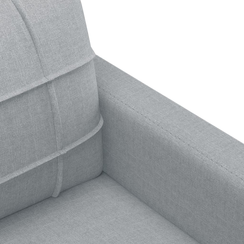 3-delige Loungeset met kussens stof lichtgrijs is nu te koop bij PeponiXL, paradijselijk wonen!