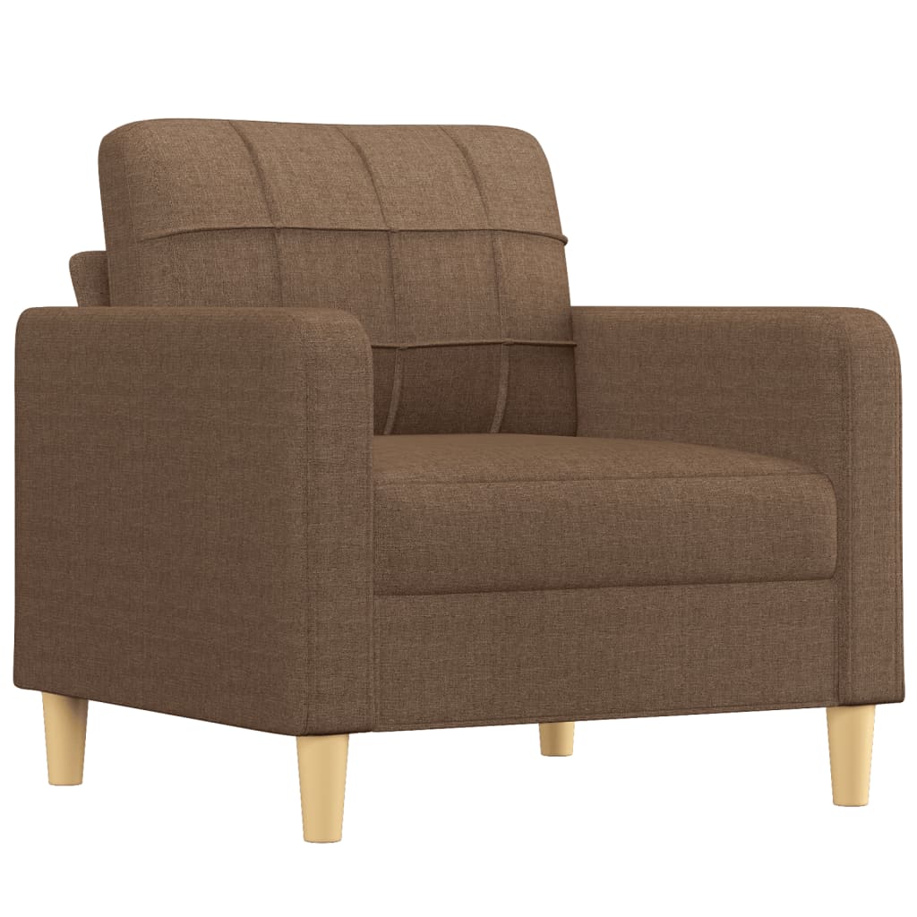 3-delige Loungeset met kussens stof bruin is nu te koop bij PeponiXL, paradijselijk wonen!