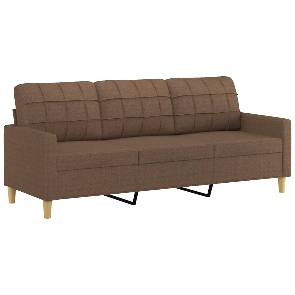 3-delige Loungeset met kussens stof bruin is nu te koop bij PeponiXL, paradijselijk wonen!