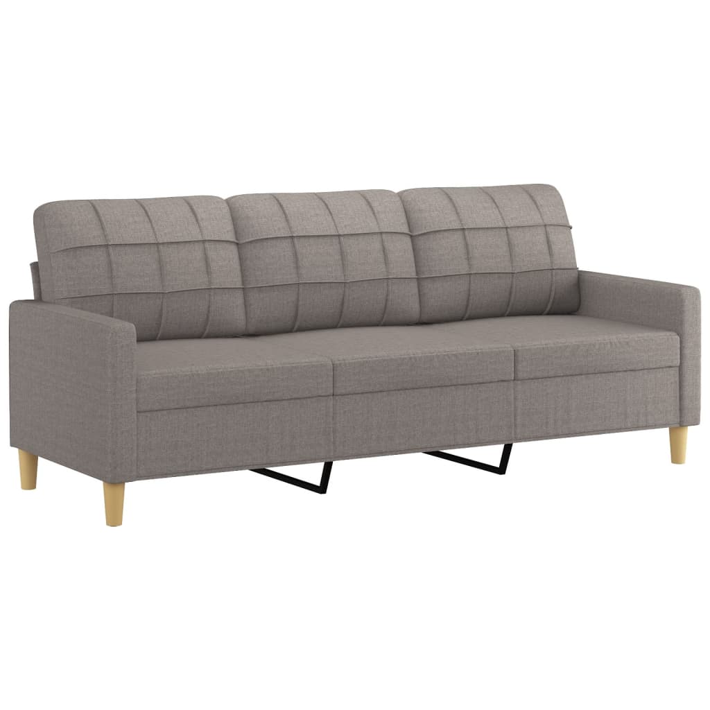 3-delige Loungeset met kussens stof taupe is nu te koop bij PeponiXL, paradijselijk wonen!