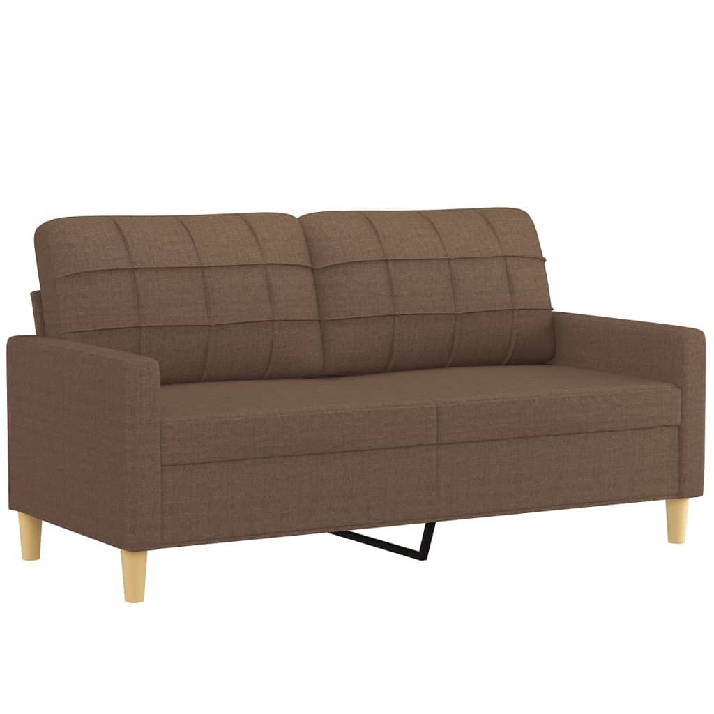 2-delige Loungeset met kussens stof bruin is nu te koop bij PeponiXL, paradijselijk wonen!