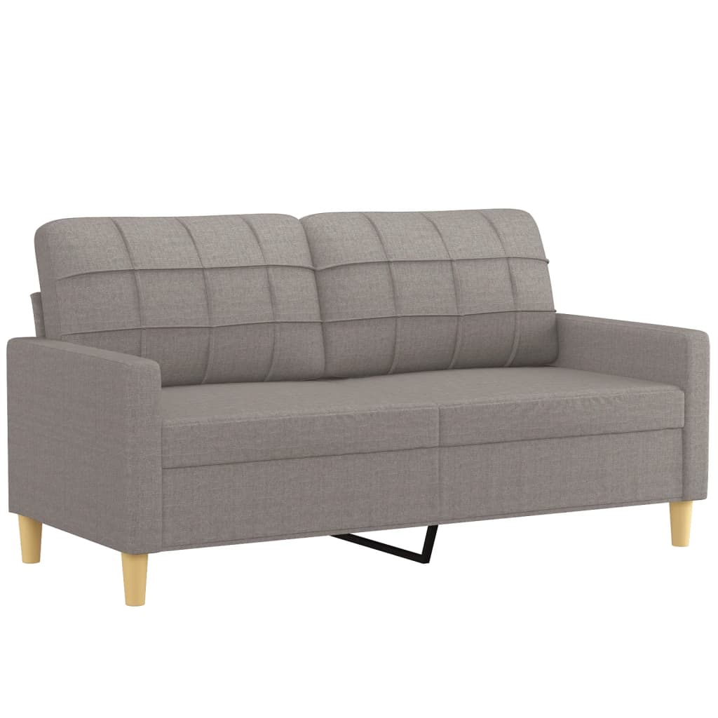 2-delige Loungeset met kussens stof taupe is nu te koop bij PeponiXL, paradijselijk wonen!