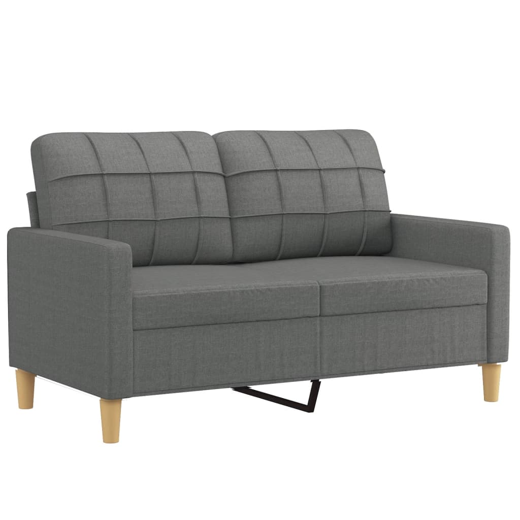 3-delige Loungeset met kussens stof donkergrijs is nu te koop bij PeponiXL, paradijselijk wonen!