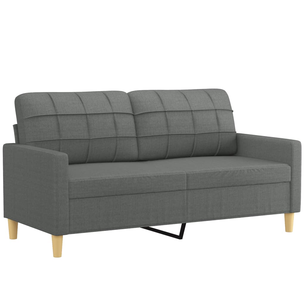 3-delige Loungeset met kussens stof donkergrijs is nu te koop bij PeponiXL, paradijselijk wonen!