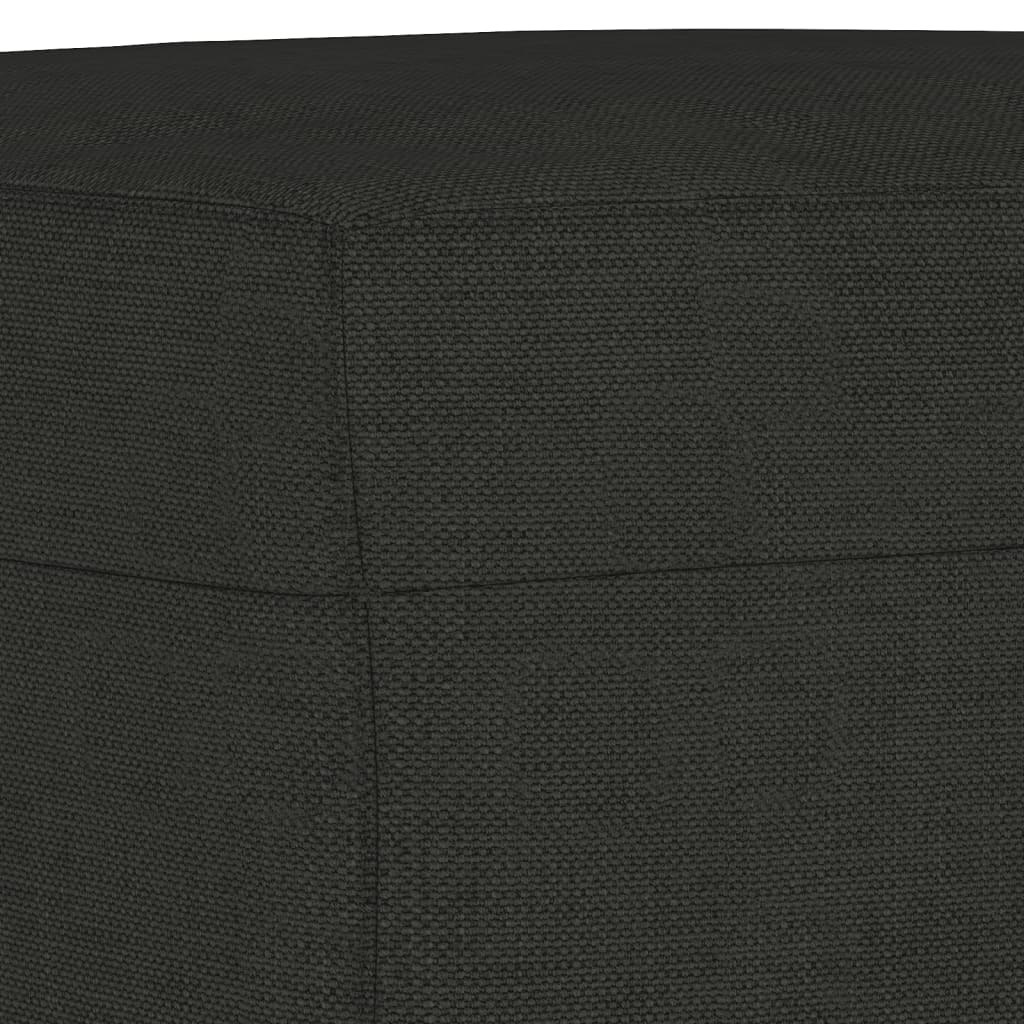 3-delige loungeset met kussens stof zwart is nu te koop bij PeponiXL, paradijselijk wonen!