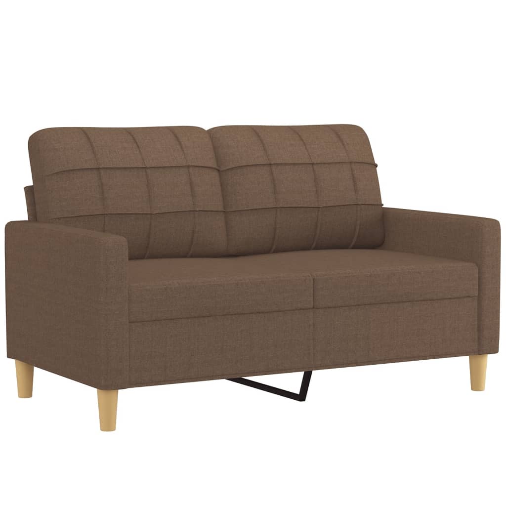 2-delige Loungeset met kussens stof bruin is nu te koop bij PeponiXL, paradijselijk wonen!