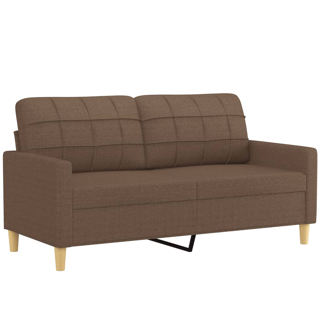 2-delige Loungeset met kussens stof bruin is nu te koop bij PeponiXL, paradijselijk wonen!