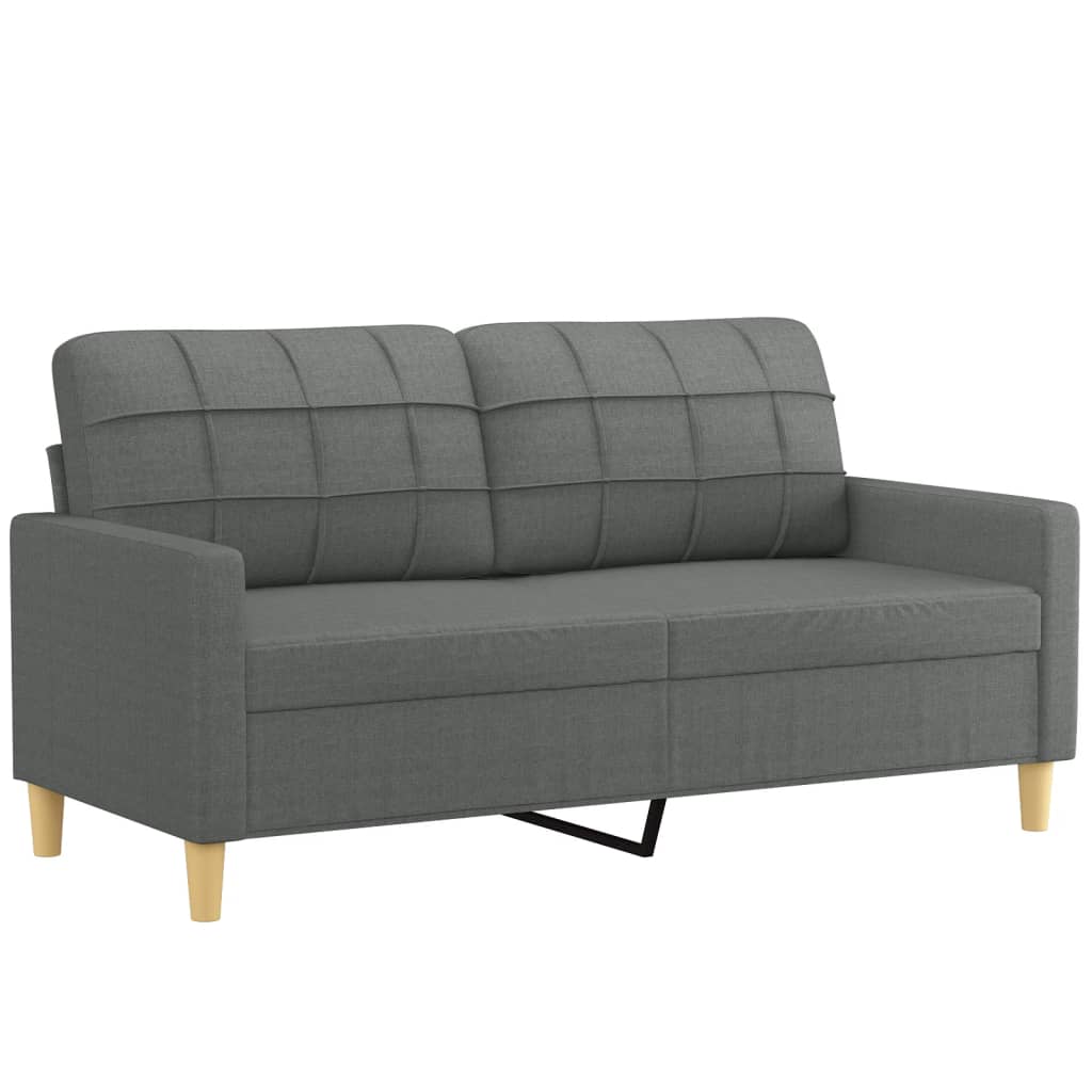 3-delige Loungeset met kussens stof donkergrijs is nu te koop bij PeponiXL, paradijselijk wonen!