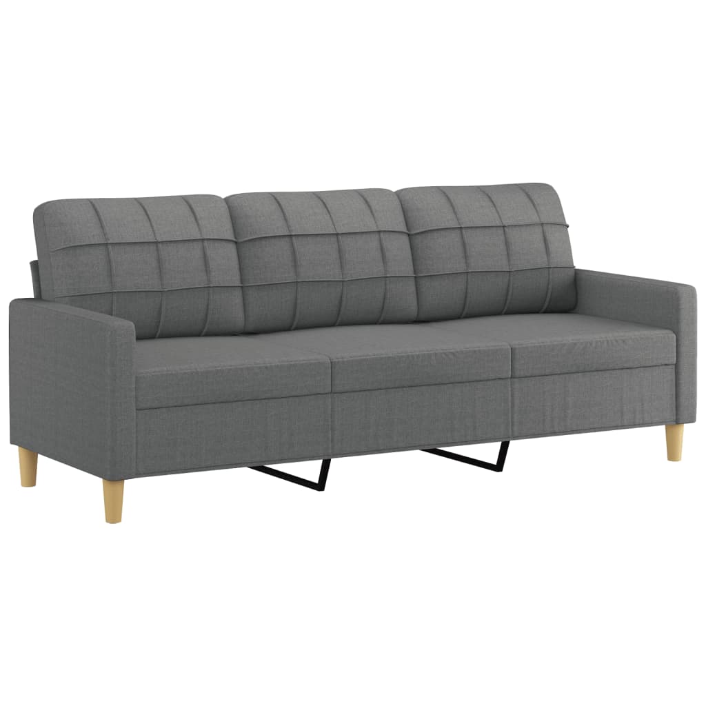 2-delige Loungeset met kussens stof donkergrijs is nu te koop bij PeponiXL, paradijselijk wonen!