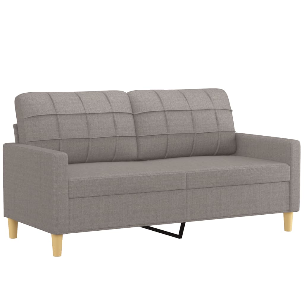 2-delige Loungeset met kussens stof taupe is nu te koop bij PeponiXL, paradijselijk wonen!