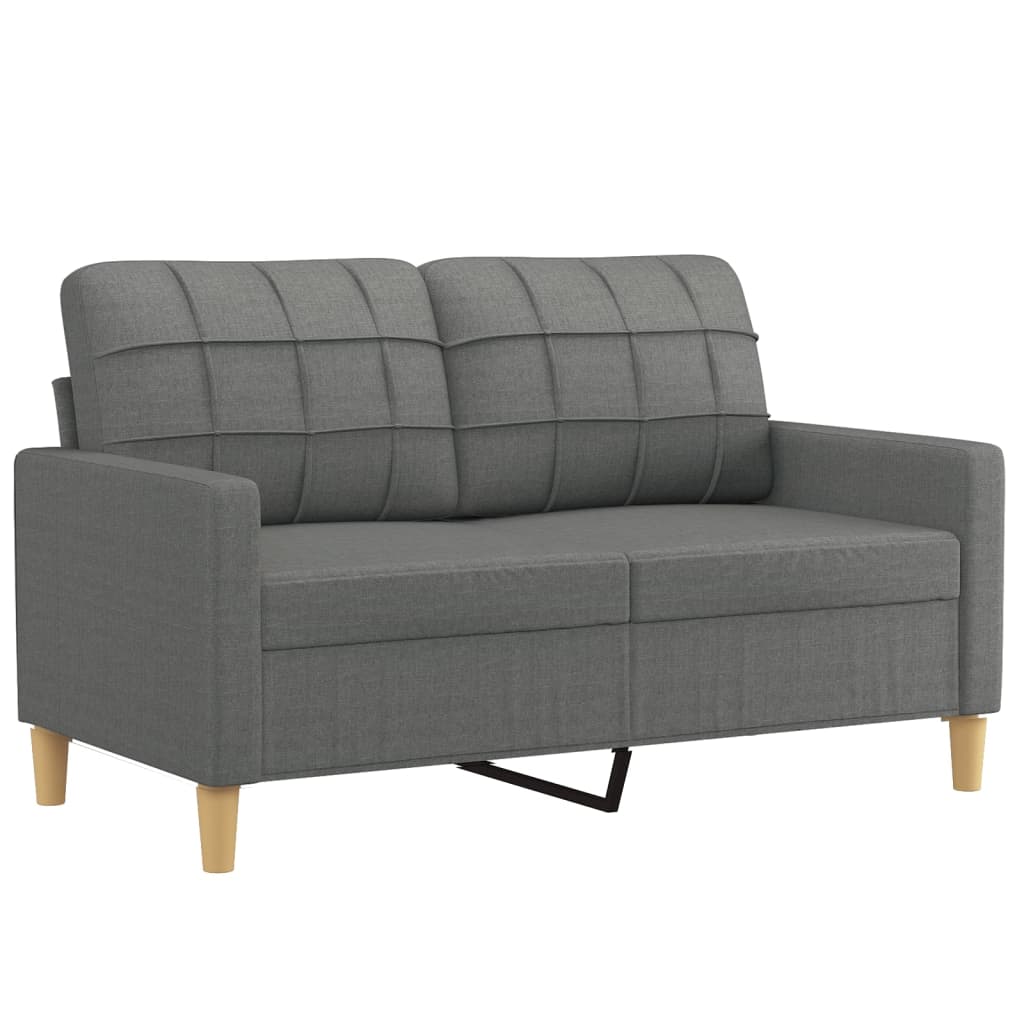 2-delige Loungeset met kussens stof donkergrijs is nu te koop bij PeponiXL, paradijselijk wonen!