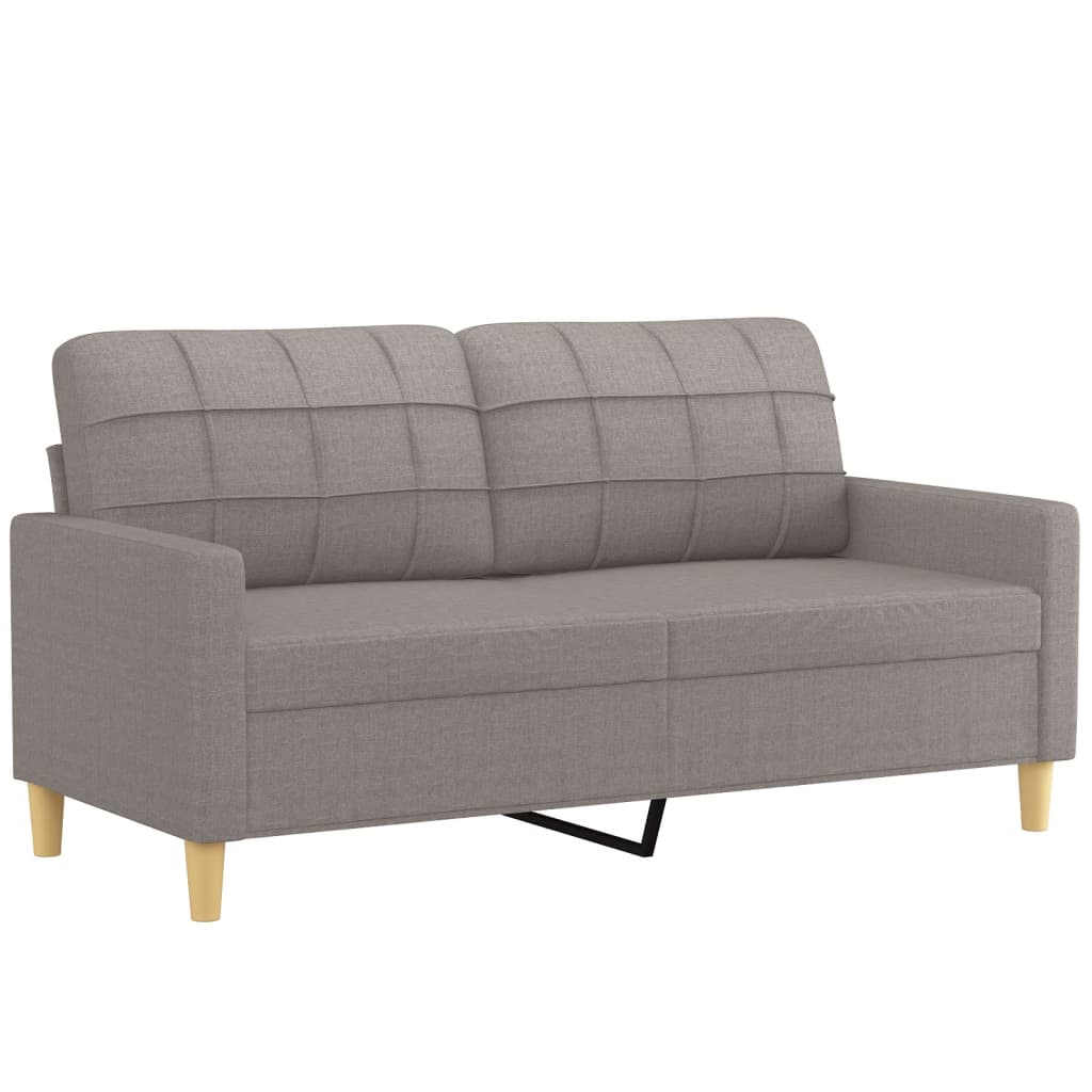2-delige Loungeset met kussens stof taupe is nu te koop bij PeponiXL, paradijselijk wonen!