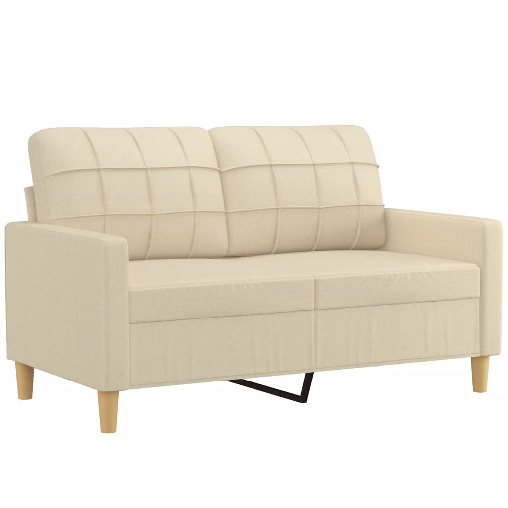 3-delige Loungeset met kussens stof crèmekleurig is nu te koop bij PeponiXL, paradijselijk wonen!