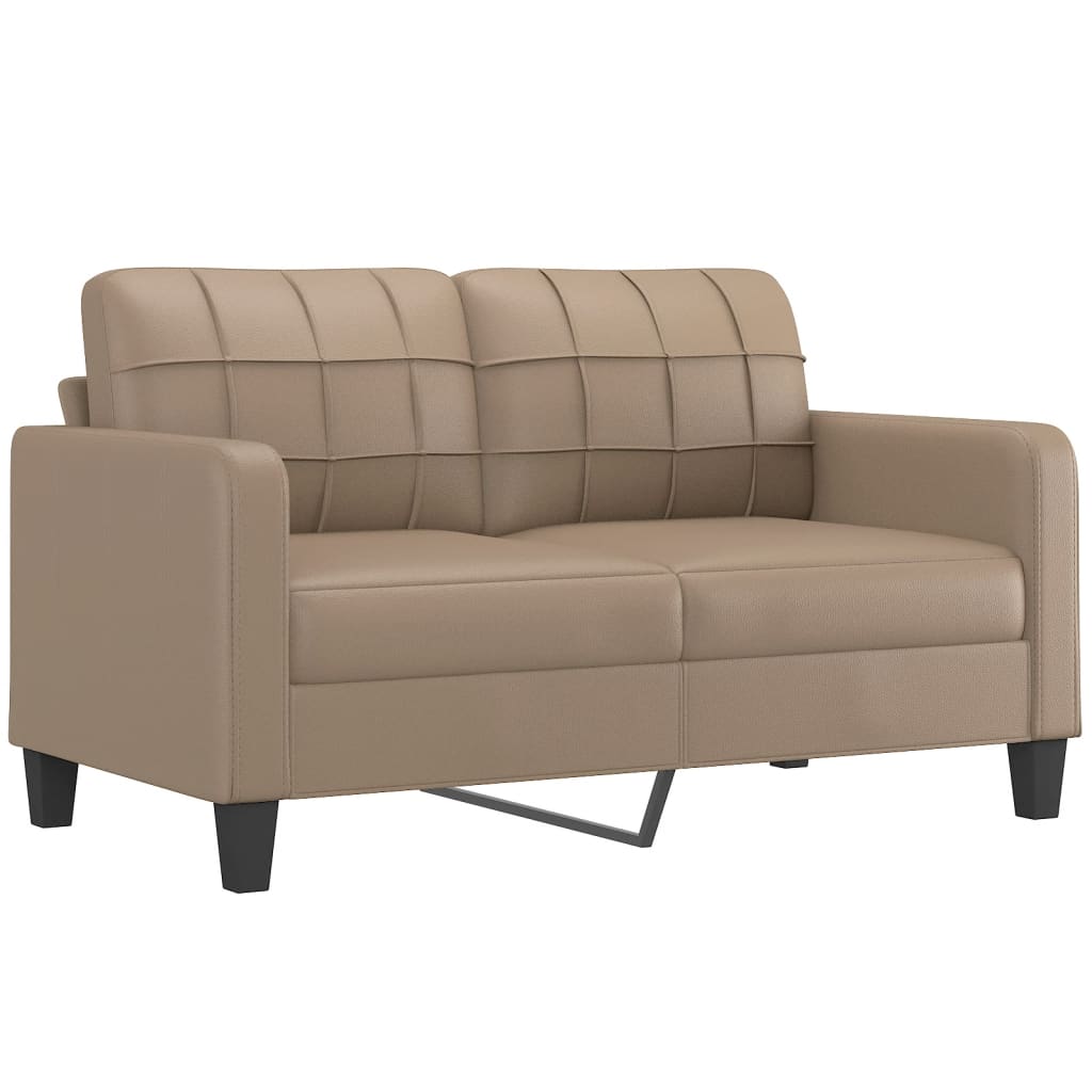 2-delige Loungeset met kussens kunstleer cappuccino is nu te koop bij PeponiXL, paradijselijk wonen!