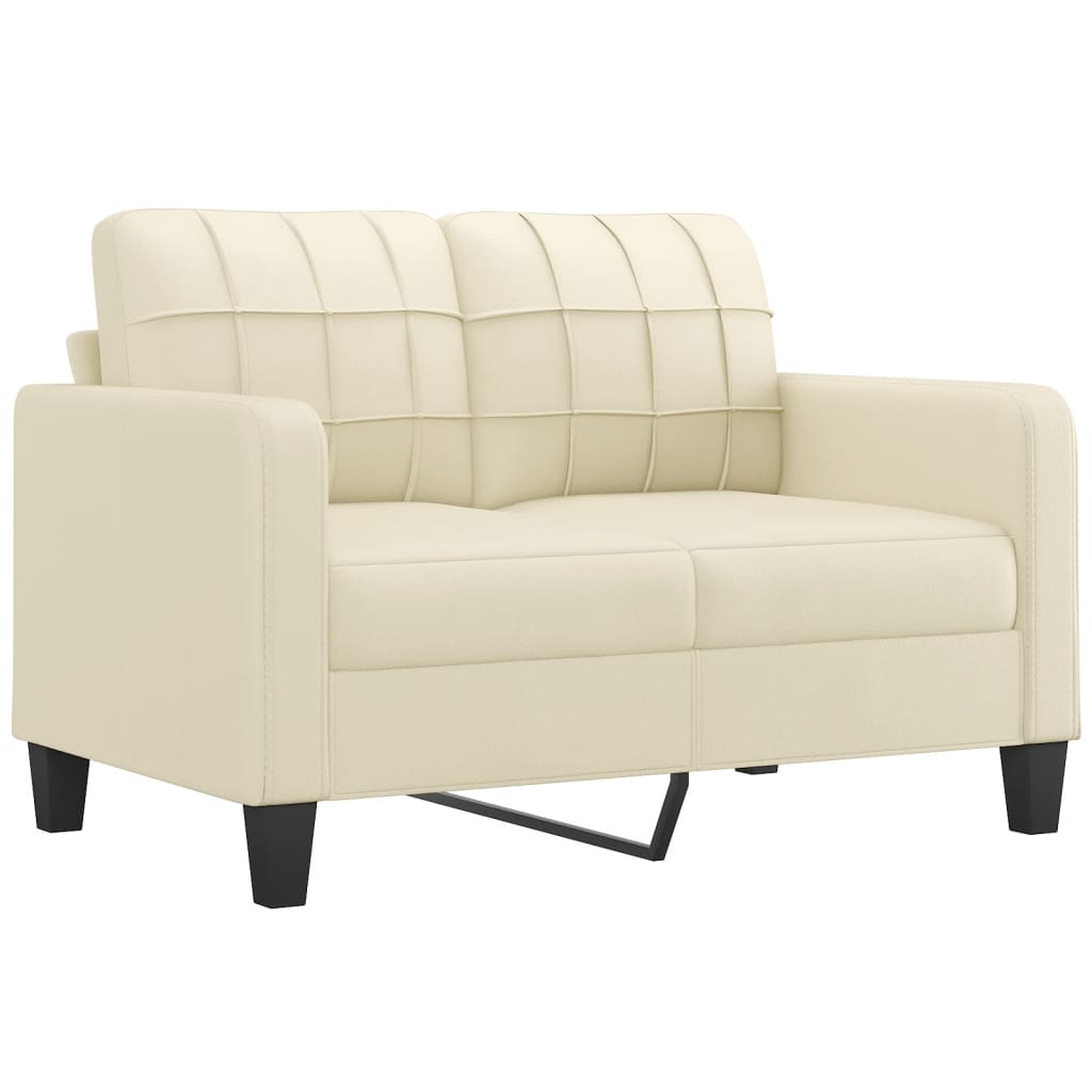 3-delige Loungeset met kussens kunstleer crème is nu te koop bij PeponiXL, paradijselijk wonen!