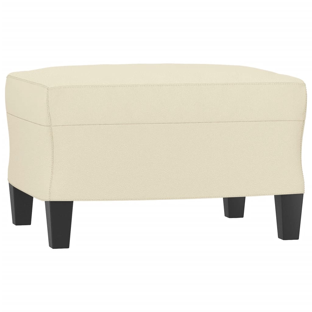 3-delige Loungeset met kussens kunstleer crème is nu te koop bij PeponiXL, paradijselijk wonen!