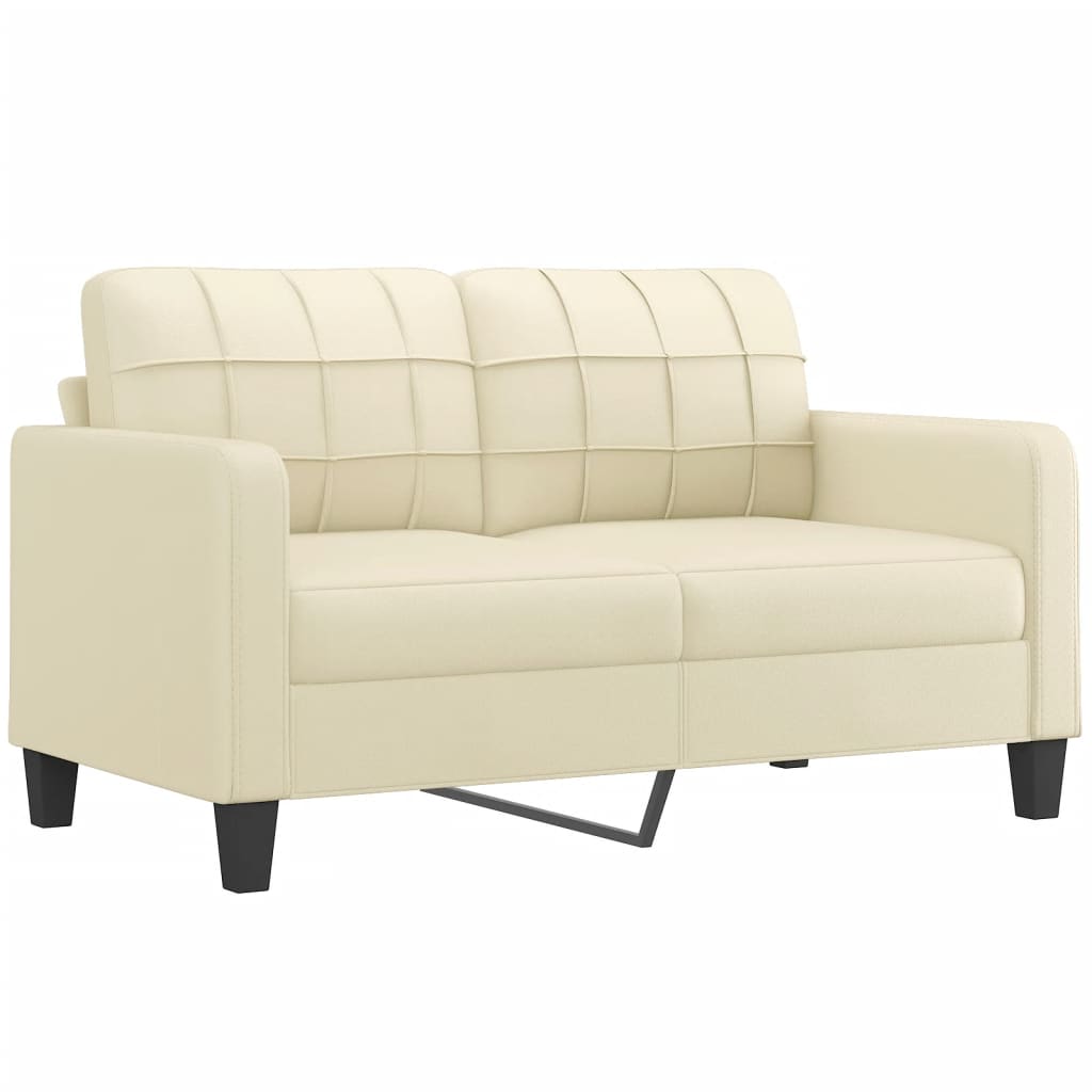 2-delige Loungeset met kussens kunstleer crèmekleurig is nu te koop bij PeponiXL, paradijselijk wonen!
