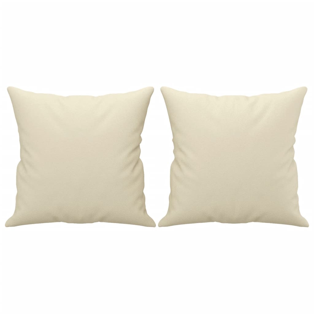 2-delige Loungeset met kussens kunstleer crèmekleurig is nu te koop bij PeponiXL, paradijselijk wonen!