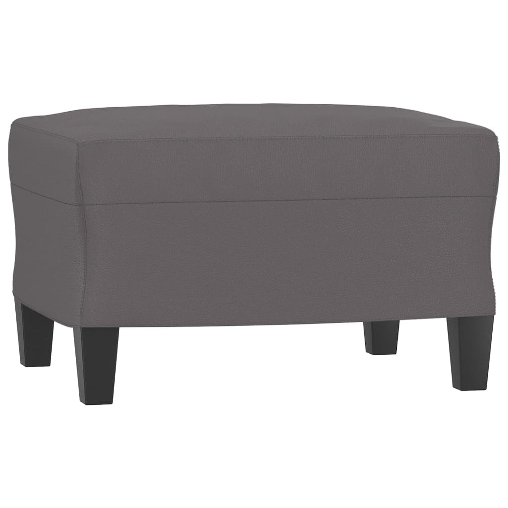 3-delige Loungeset met kussens kunstleer grijs is nu te koop bij PeponiXL, paradijselijk wonen!