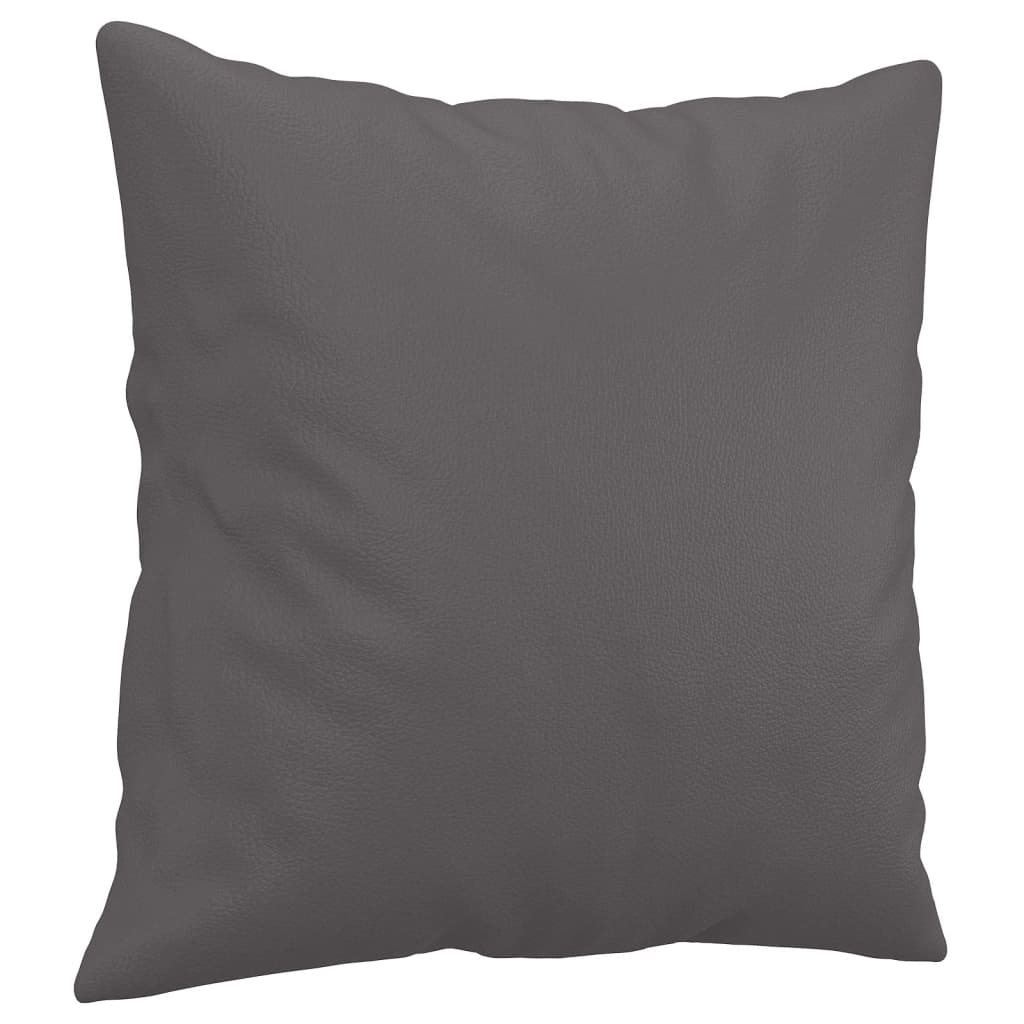 3-delige Loungeset met kussens kunstleer grijs is nu te koop bij PeponiXL, paradijselijk wonen!