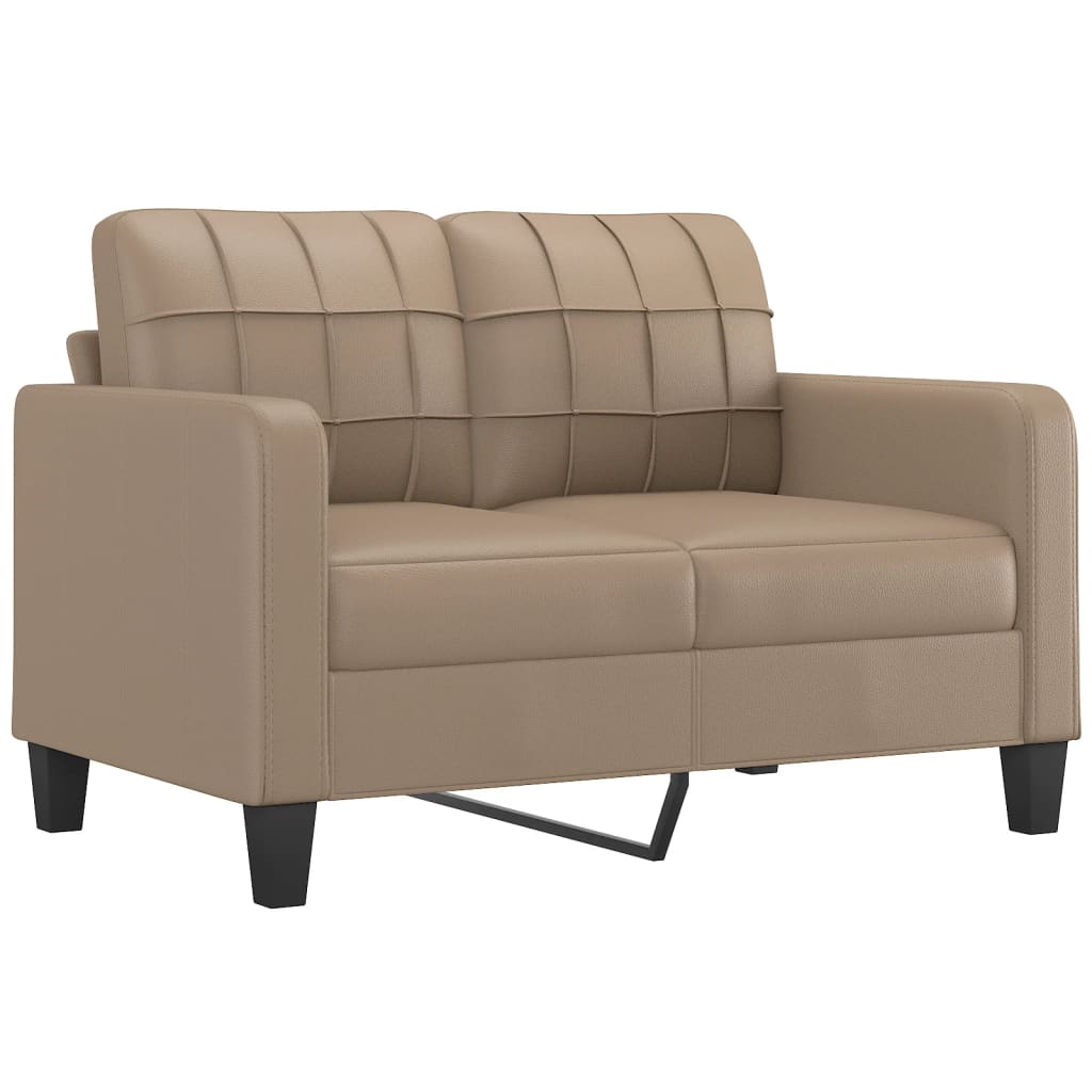 3-delige Loungeset met kussens kunstleer cappuccino is nu te koop bij PeponiXL, paradijselijk wonen!