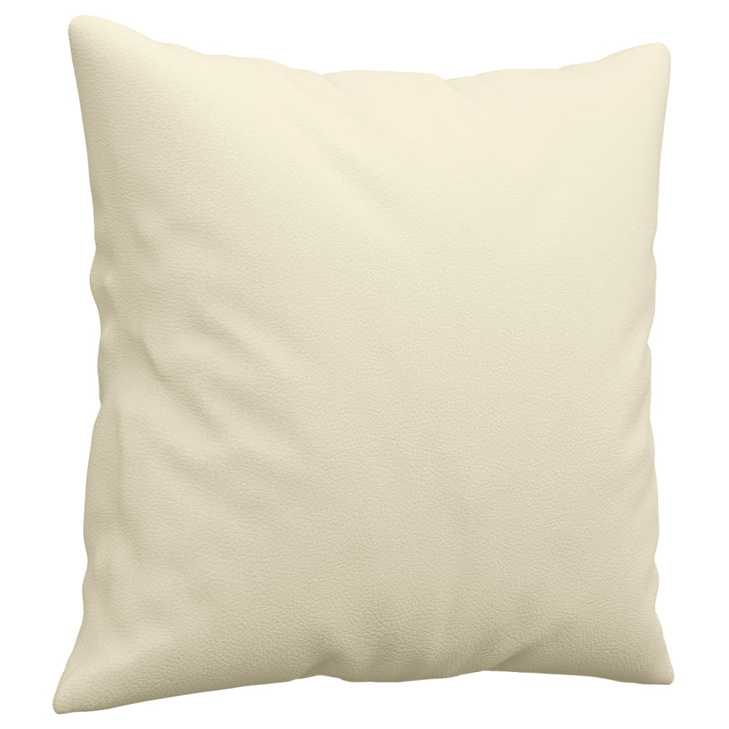 2-delige Loungeset met kussens kunstleer crèmekleurig is nu te koop bij PeponiXL, paradijselijk wonen!