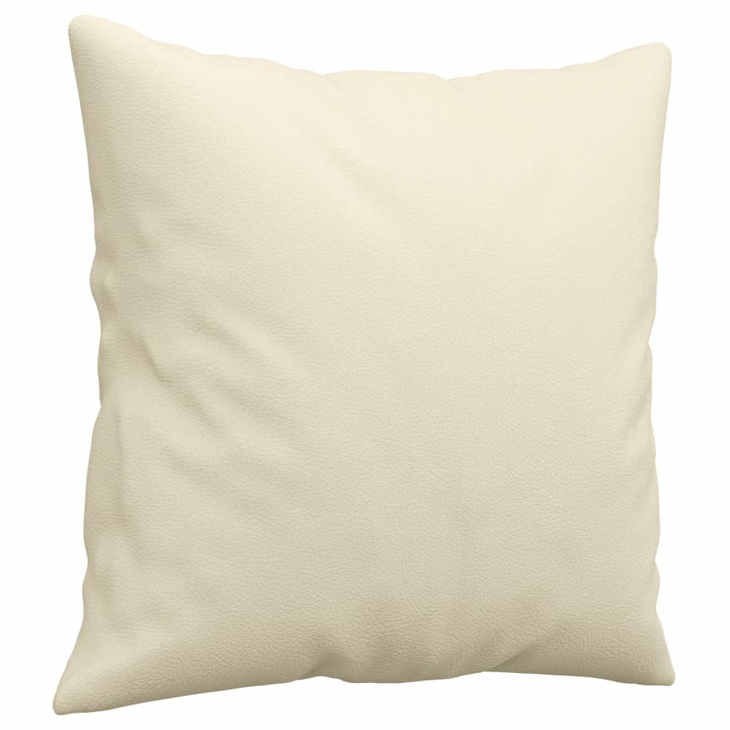 3-delige Loungeset met kussens kunstleer crèmekleurig is nu te koop bij PeponiXL, paradijselijk wonen!