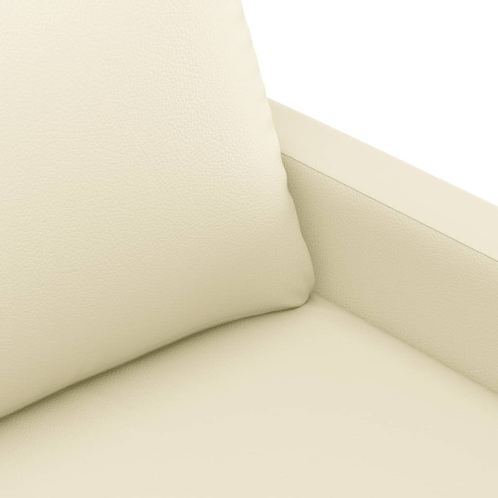 4-delige Loungeset met kussens kunstleer crème is nu te koop bij PeponiXL, paradijselijk wonen!