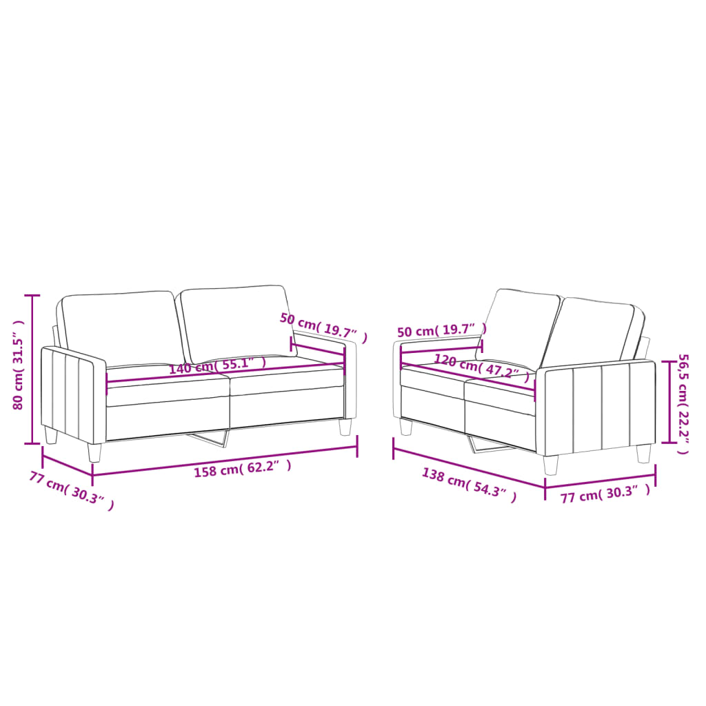 2-delige Loungeset met kussens kunstleer wijnrood is nu te koop bij PeponiXL, paradijselijk wonen!