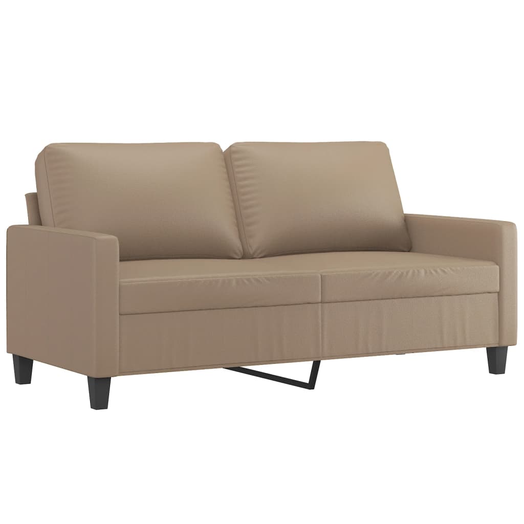 2-delige Loungeset met kussens kunstleer cappuccino is nu te koop bij PeponiXL, paradijselijk wonen!