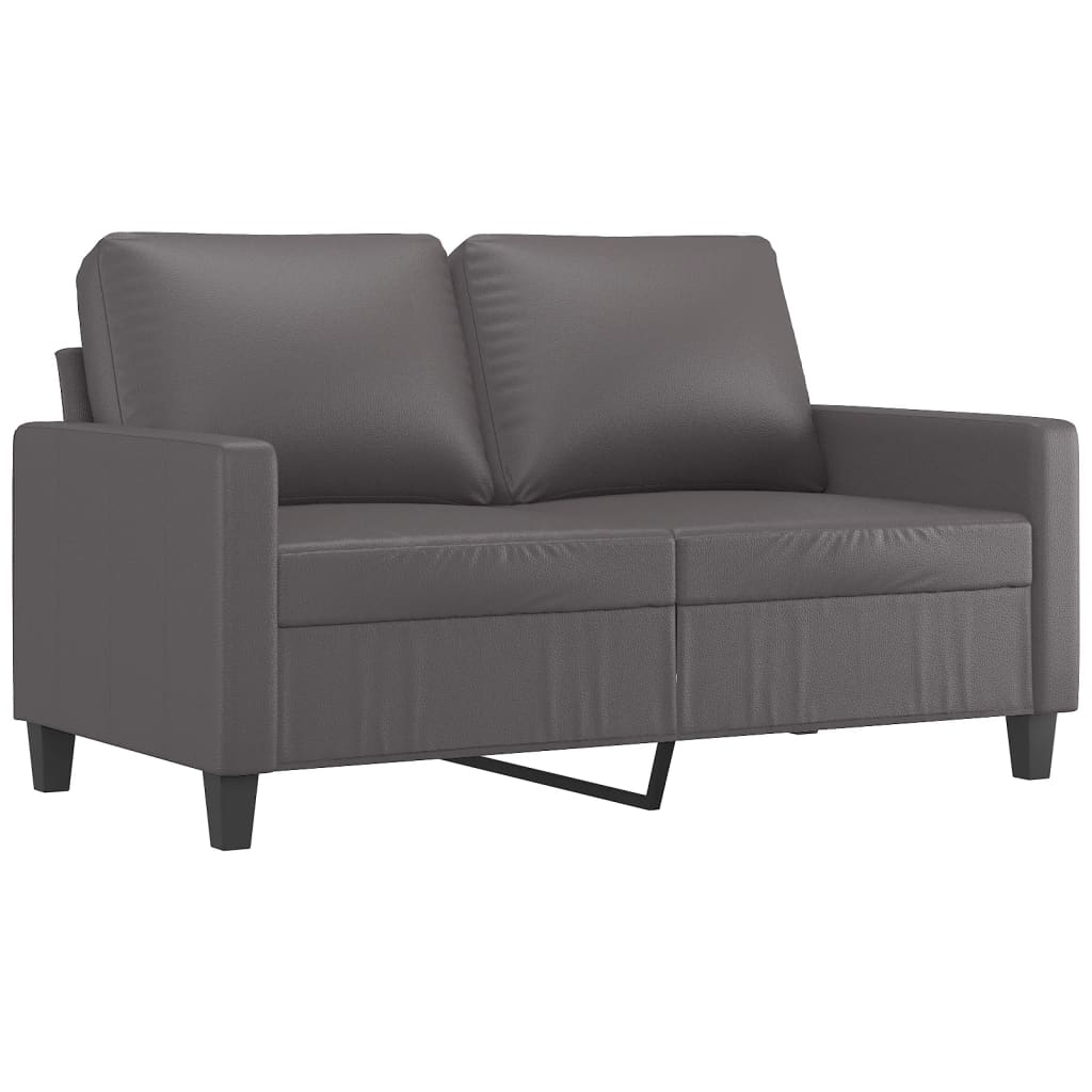 3-delige Loungeset met kussens kunstleer grijs is nu te koop bij PeponiXL, paradijselijk wonen!