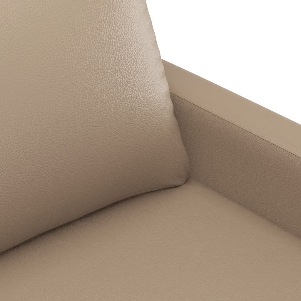 3-delige Loungeset met kussens kunstleer cappuccino is nu te koop bij PeponiXL, paradijselijk wonen!