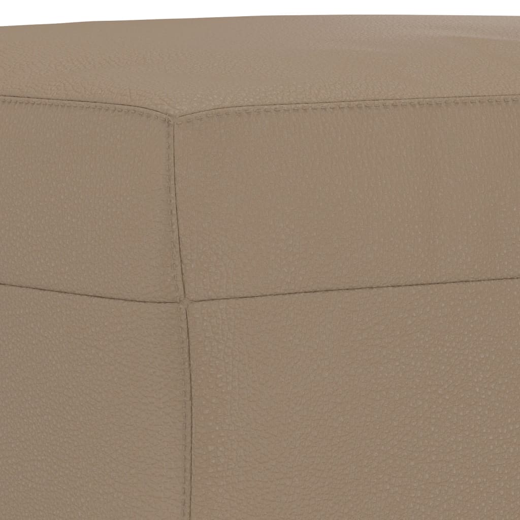 3-delige Loungeset met kussens kunstleer cappuccino is nu te koop bij PeponiXL, paradijselijk wonen!