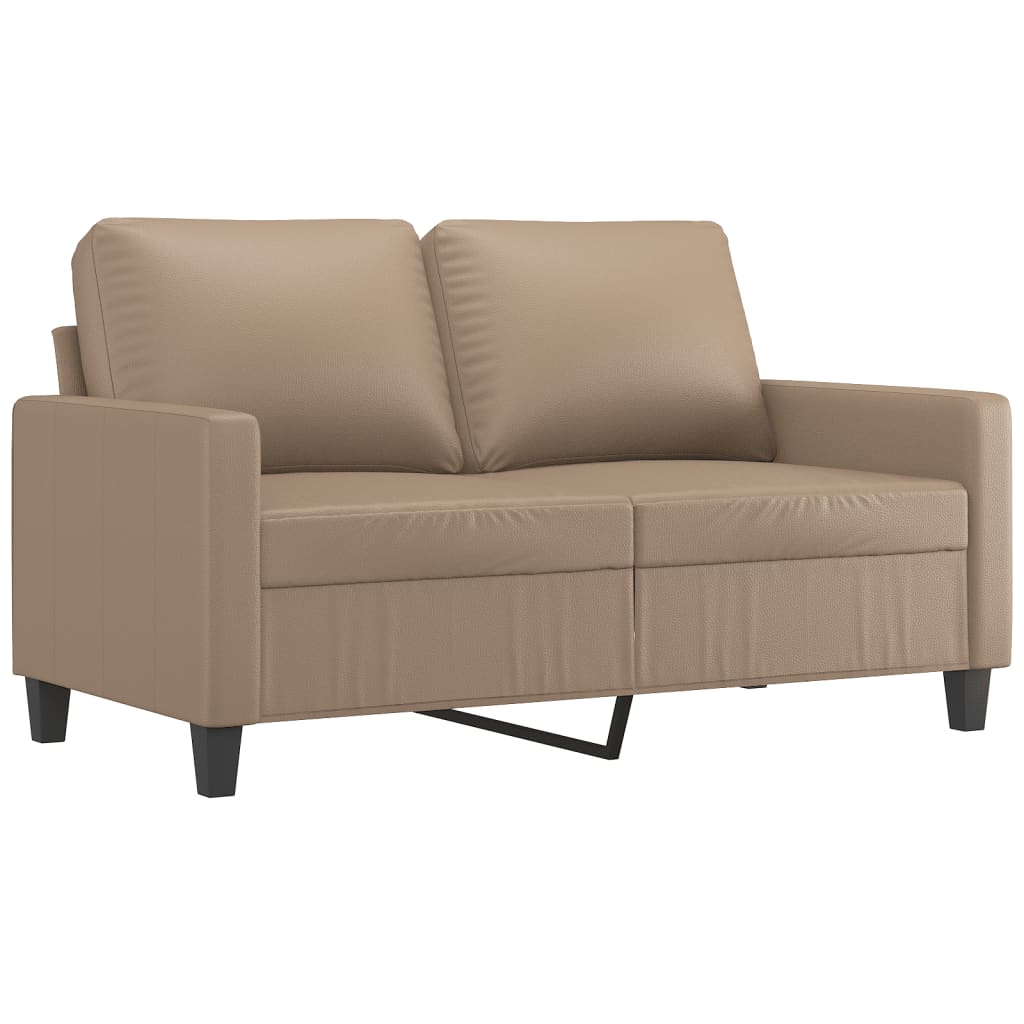 2-delige Loungeset met kussens kunstleer cappuccino is nu te koop bij PeponiXL, paradijselijk wonen!