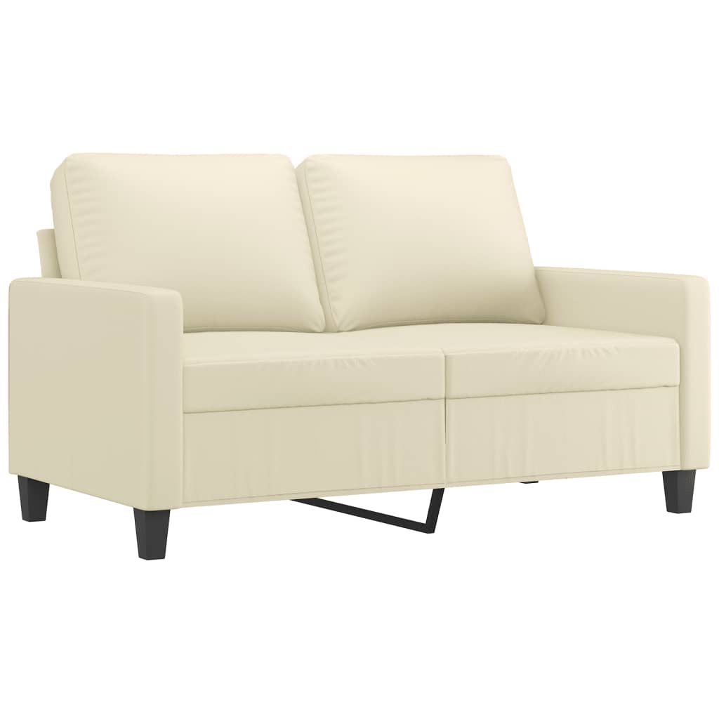 3-delige Loungeset met kussens kunstleer crème is nu te koop bij PeponiXL, paradijselijk wonen!