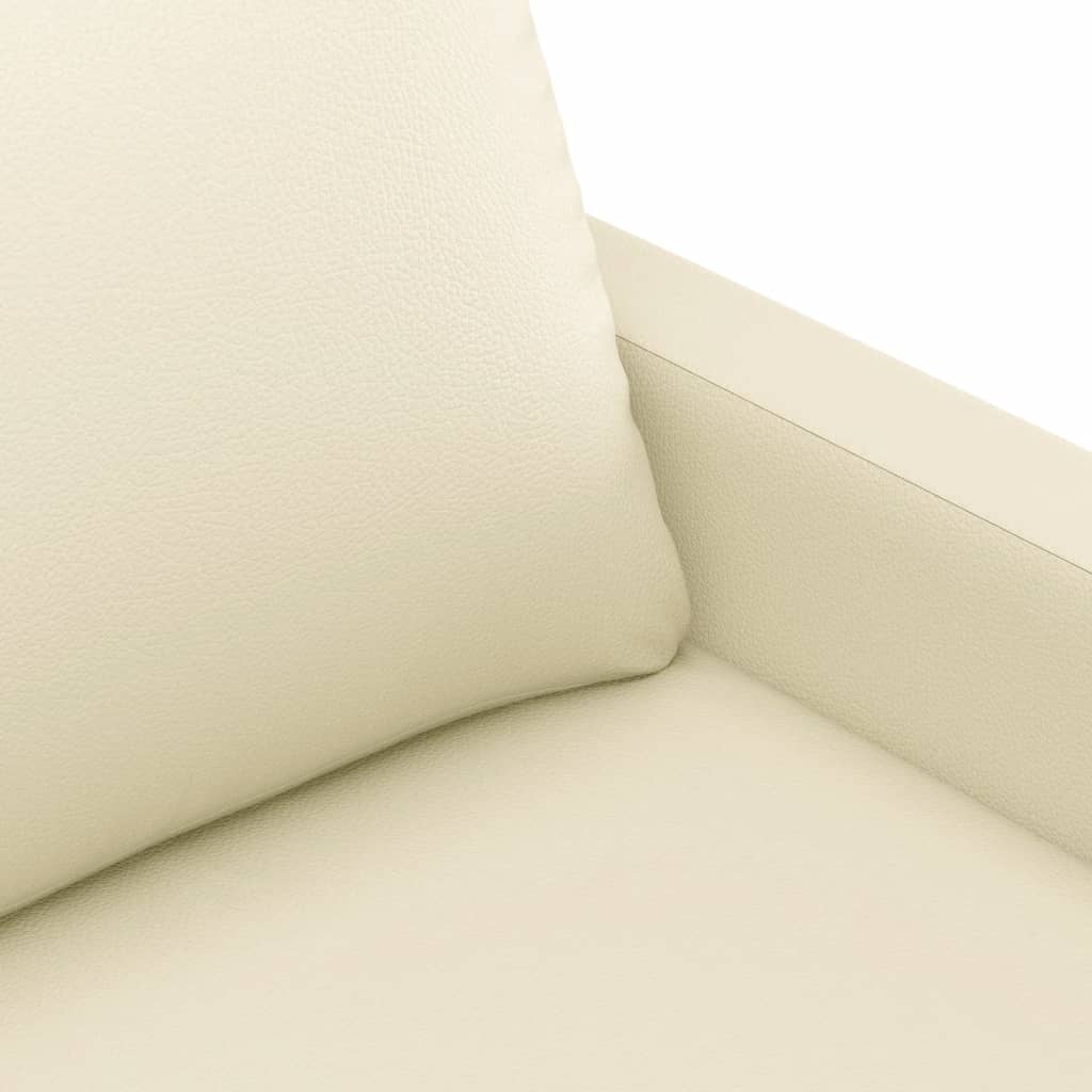 3-delige Loungeset met kussens kunstleer crème is nu te koop bij PeponiXL, paradijselijk wonen!