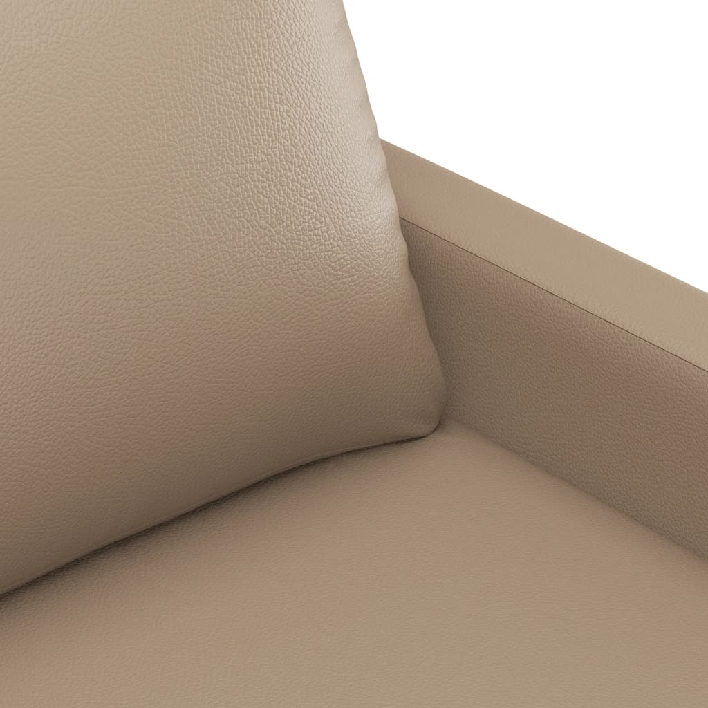 3-delige Loungeset met kussens kunstleer cappuccino is nu te koop bij PeponiXL, paradijselijk wonen!