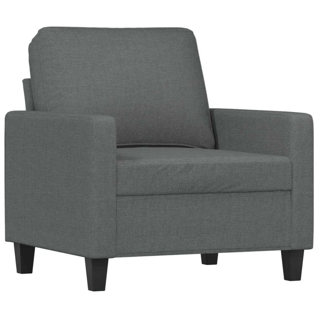 4-delige Loungeset met kussens stof donkergrijs is nu te koop bij PeponiXL, paradijselijk wonen!
