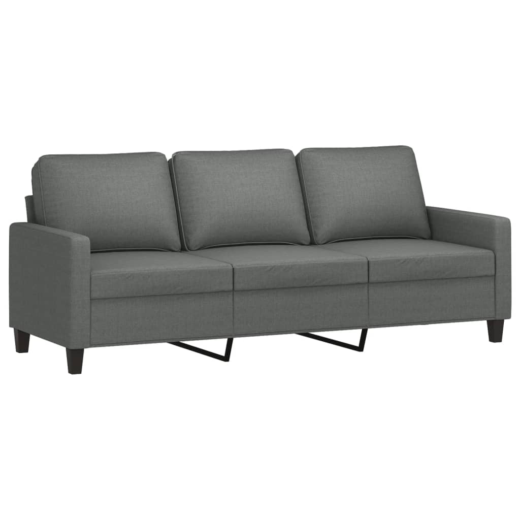 4-delige Loungeset met kussens stof donkergrijs is nu te koop bij PeponiXL, paradijselijk wonen!